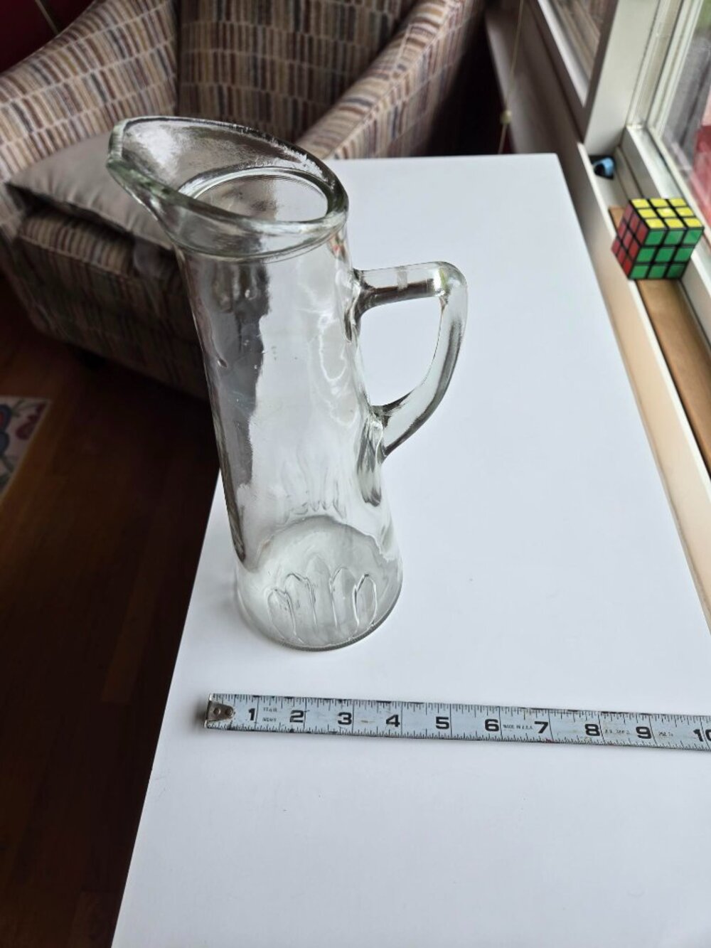 Prohibition Glass Pitcher "Federal Law Forbids Sale Or Re-use Of This Bottle"